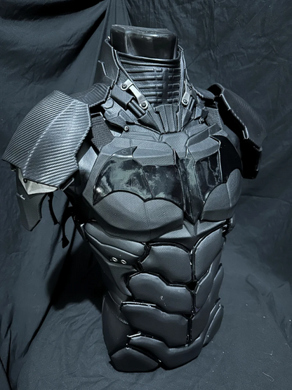 batman arkham knight /chest and torso cosplay / custom / body armor / belt /shoulder / shin protector and shoes