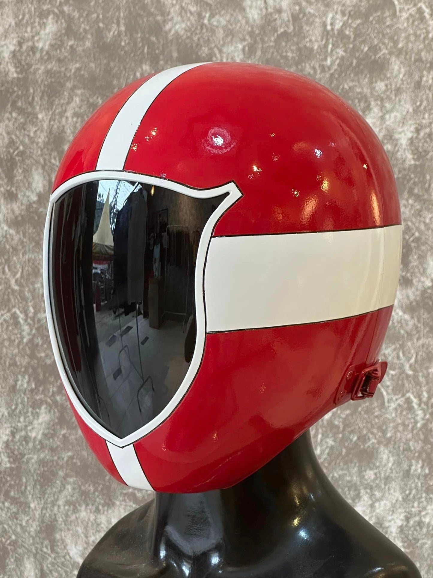 red ranger lightspeed rescue helmet / go go five red helmet