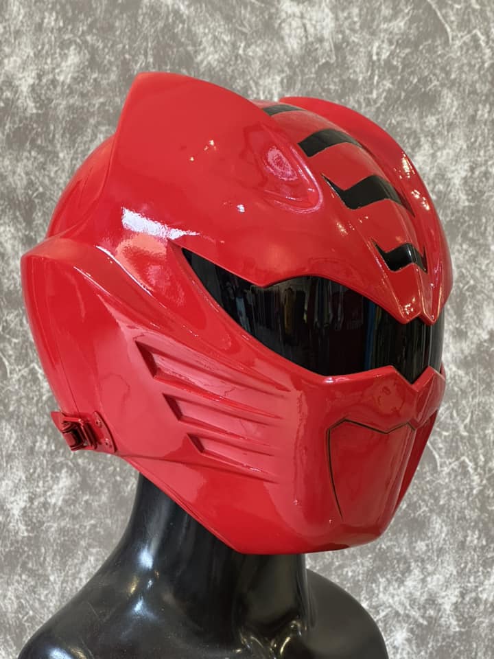 power rangers jungle fury red helmet / geki red helmet