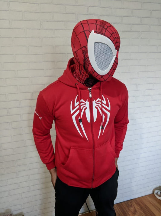Hoodie with zipper spiderman game ps4