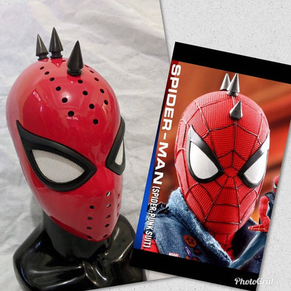 Spider punk faceshell and lenses with spike magnetic