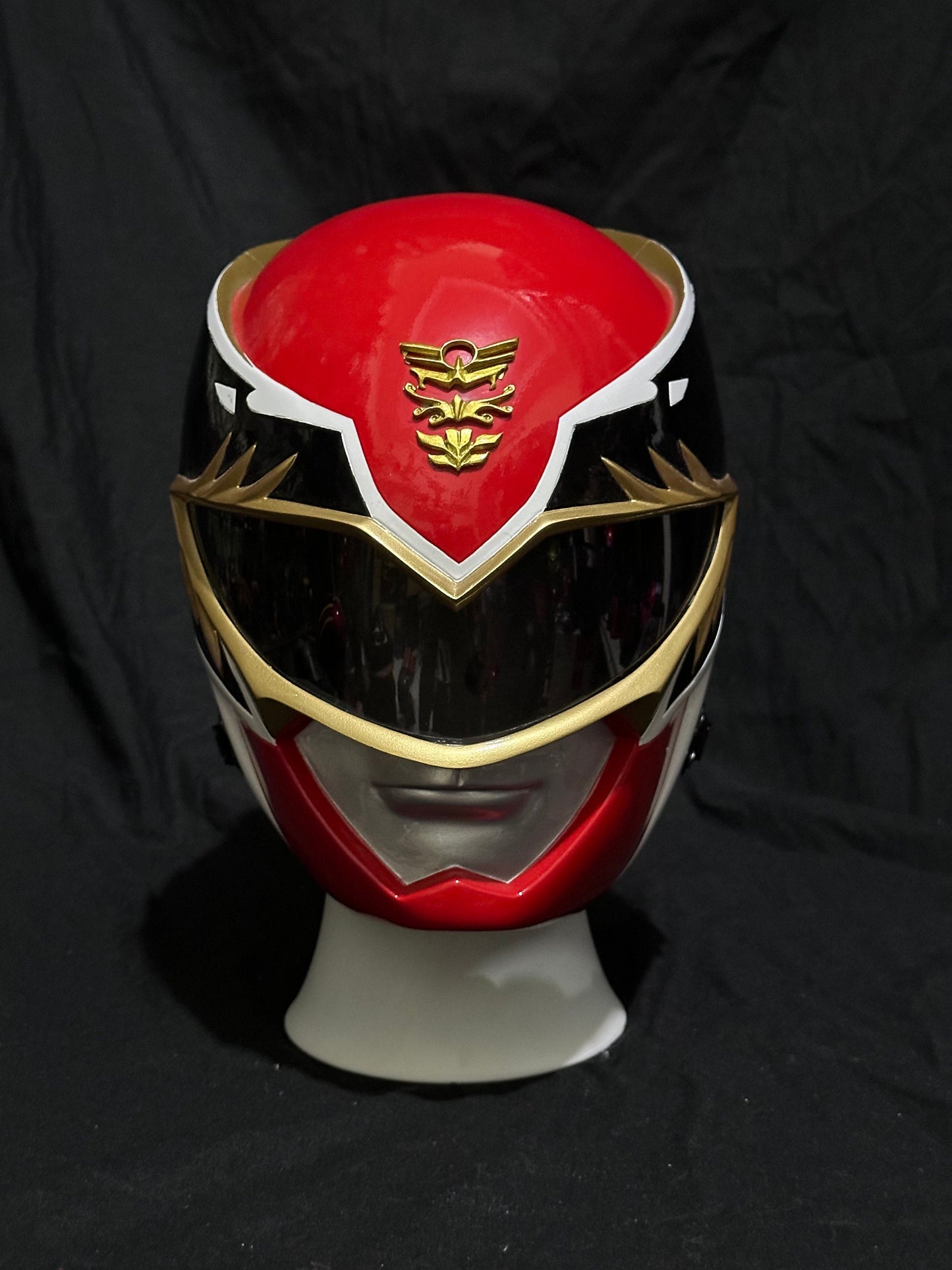 Power Rangers red Megaforce helmet / red Tensou Sentai Goseiger helmet